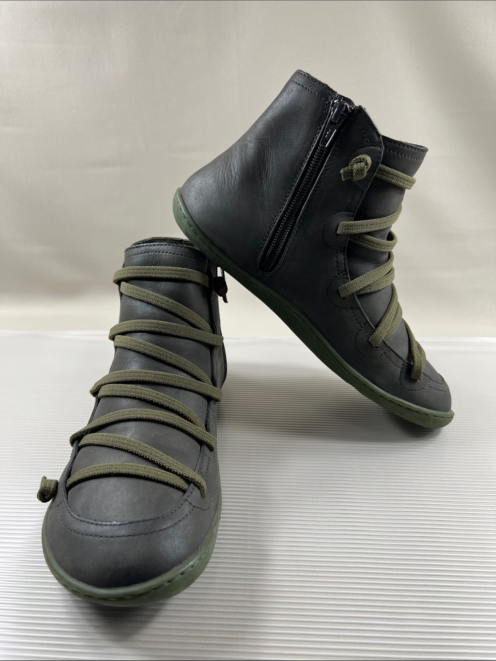 Camper Peu Cami 46104-029 Leather Ankle Boots - EU 40